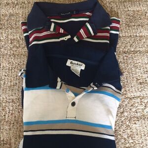 2 men's polo shirts size large
